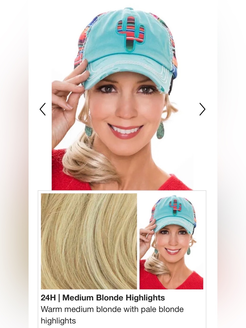 Ponytail Headband For Hats by Cardani
